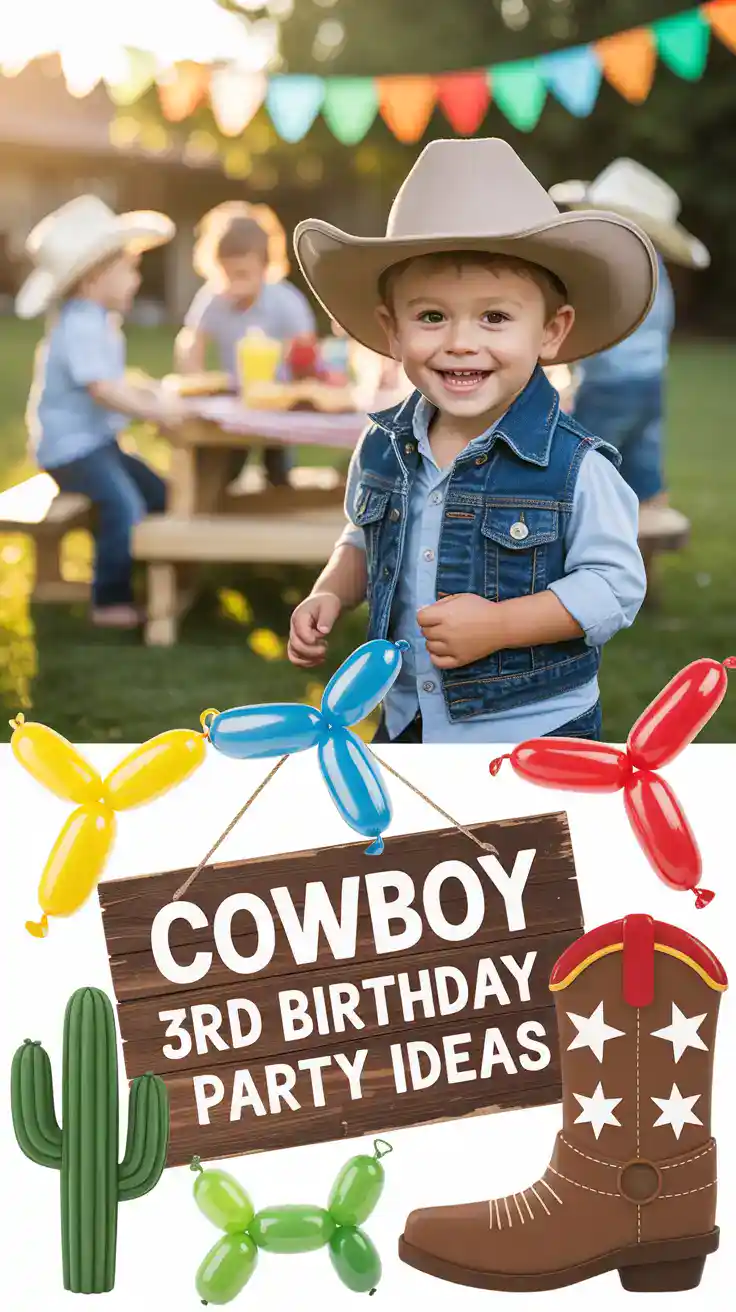 Cowboy 3rd Birthday Party