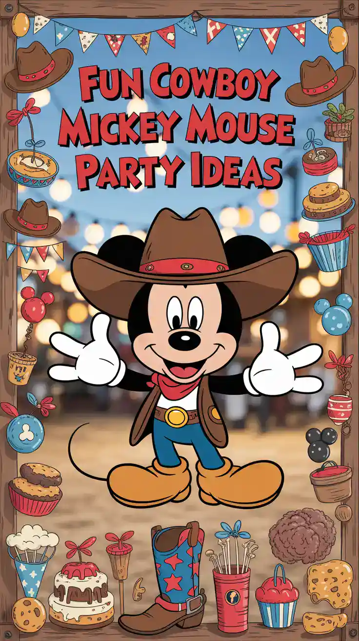 Cowboy Mickey Mouse Party Ideas