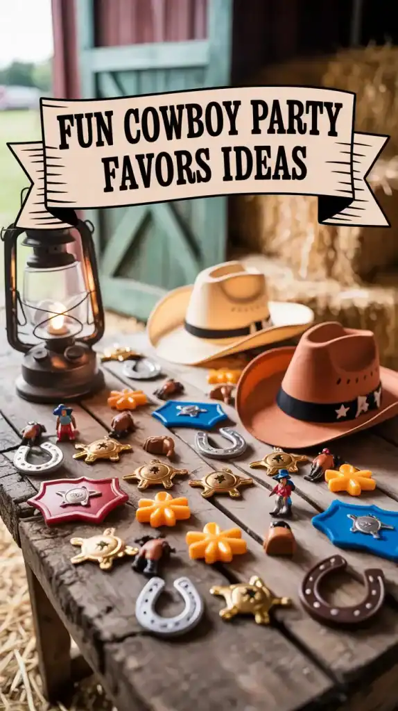 Cowboy Party Favors