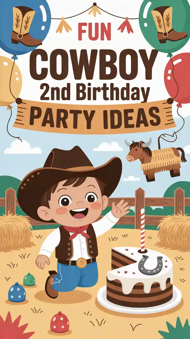 Fun Cowboy 2nd Birthday Party