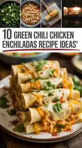 Green Chili Chicken Enchiladas