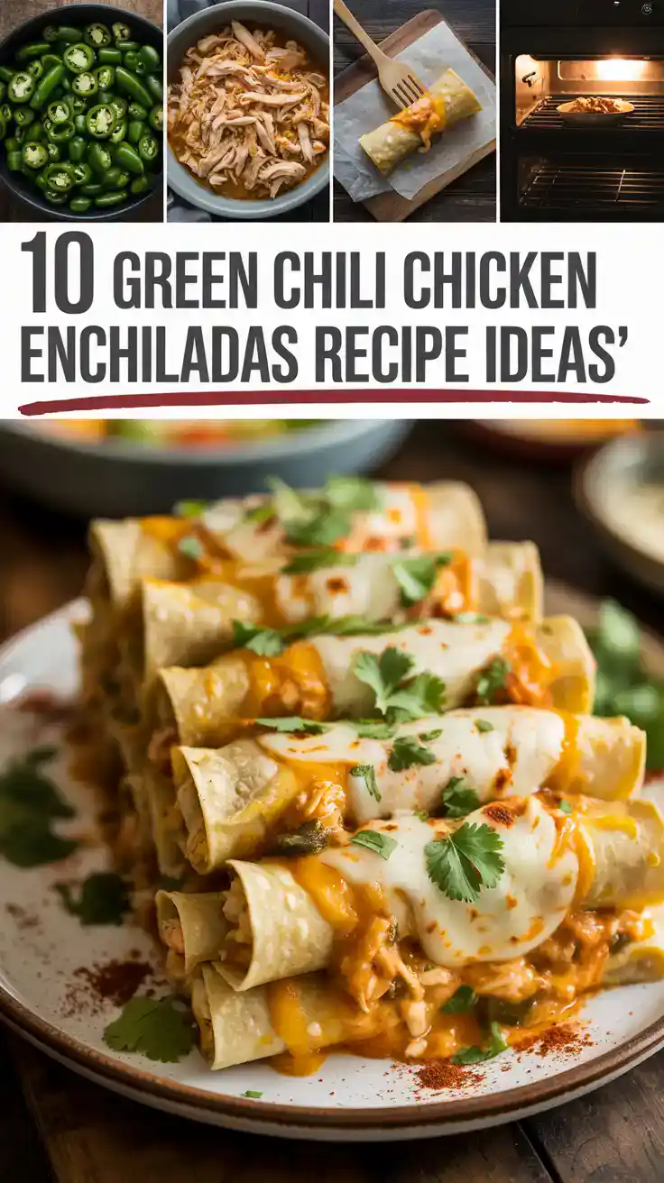 Green Chili Chicken Enchiladas