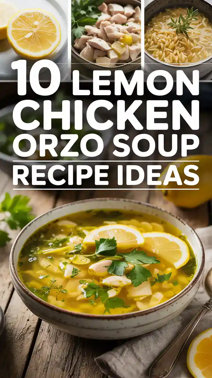 Lemon Chicken Orzo Soup