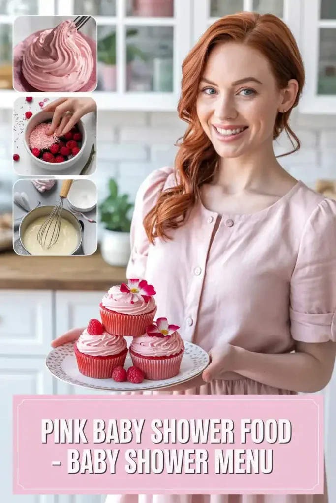 Pink Baby Shower Food