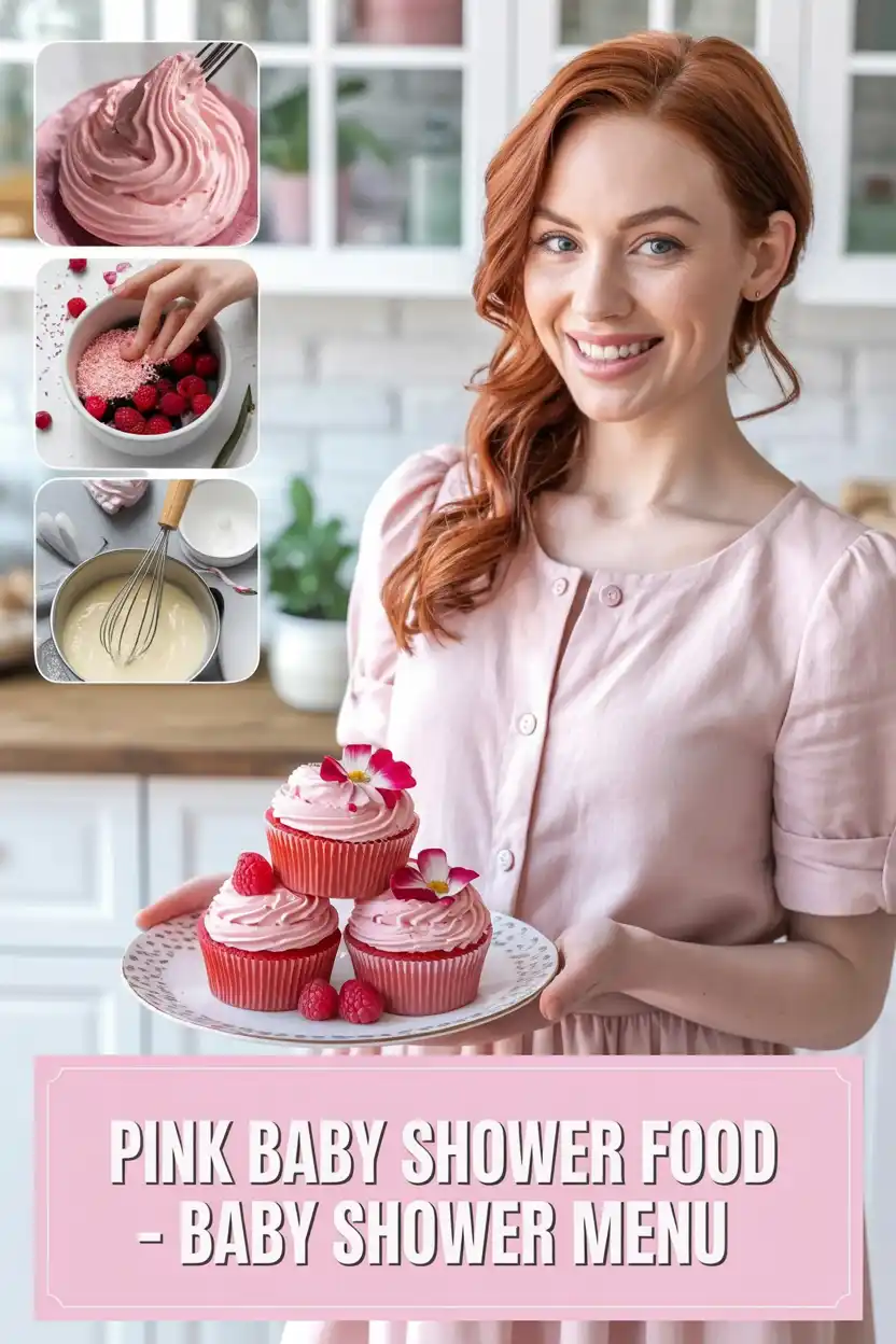 Pink Baby Shower Food