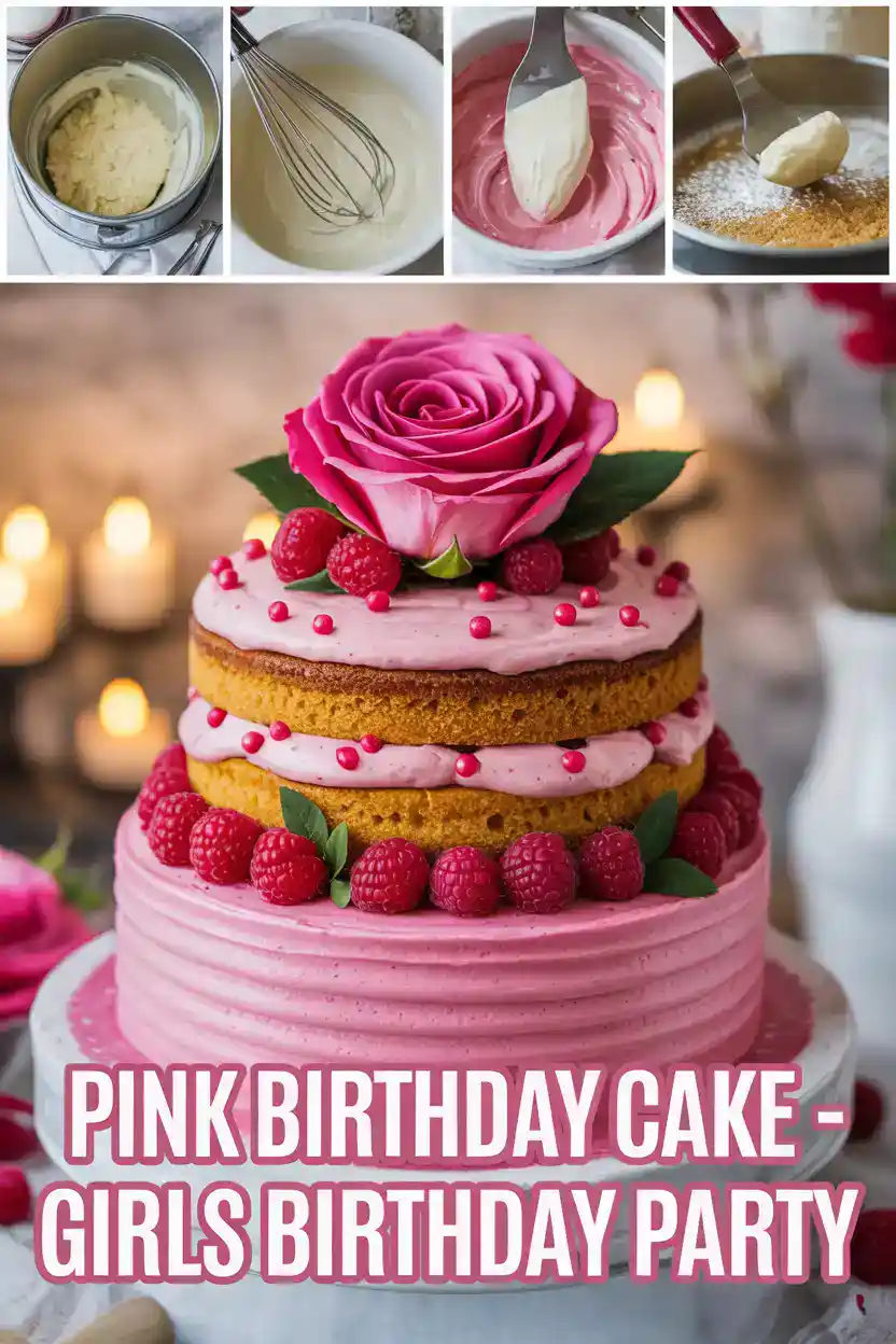 Pink Birthday Cake
