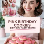 Pink Birthday Cookies - Birthday Party Treats