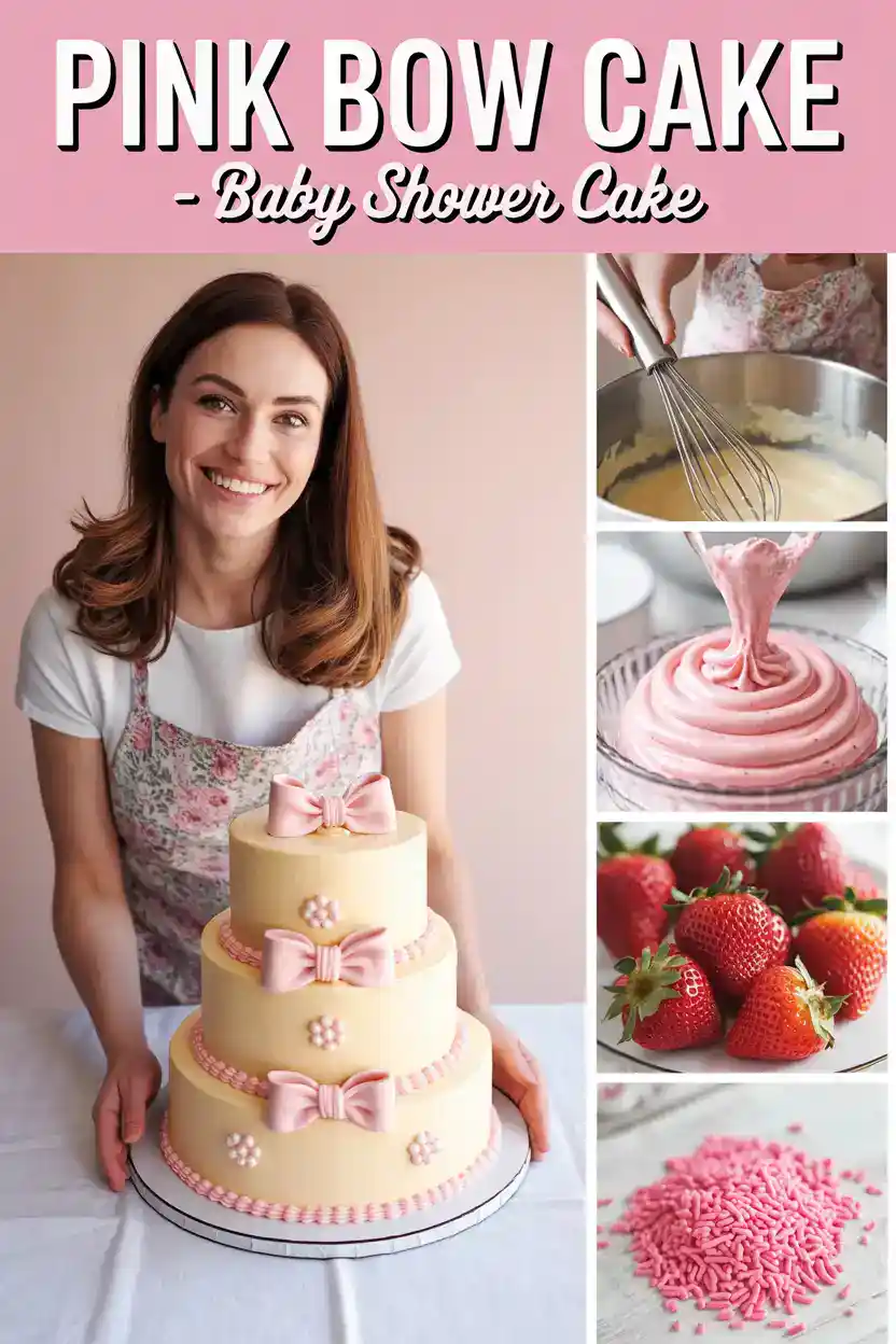 Pink Bow Cake