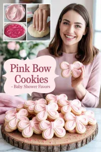 Pink Bow Cookies