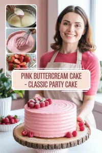 Pink Buttercream Cake