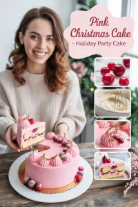 Pink Christmas Cake