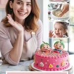 Pink Cocomelon Cake