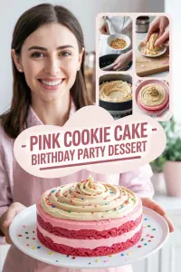 Pink Cookie Cake