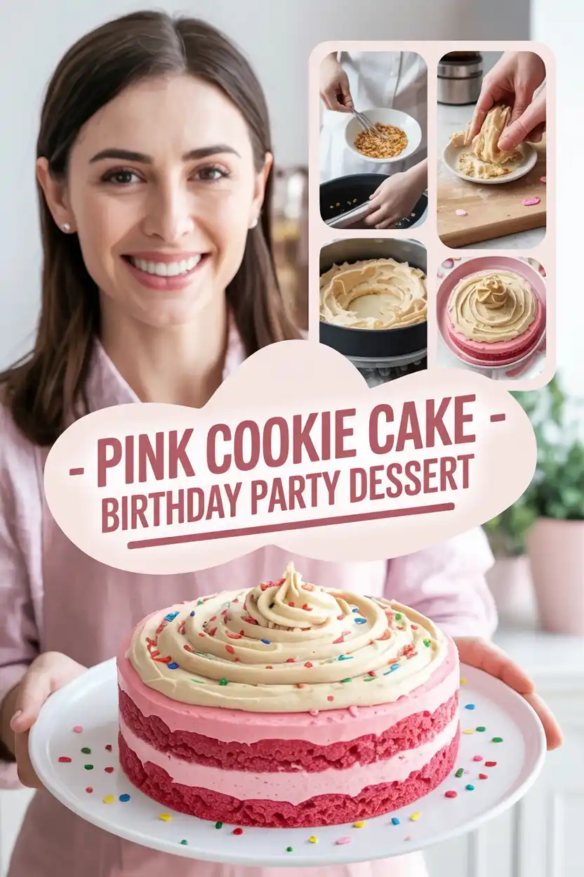 Pink Cookie Cake
