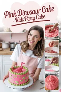 Pink Dinosaur Cake