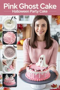 Pink Ghost Cake