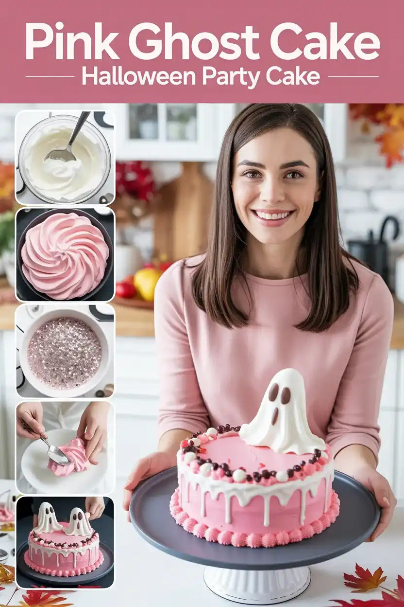 Pink Ghost Cake