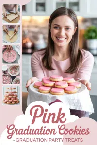 Pink Graduation Cookies