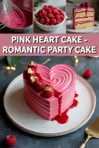 Pink Heart Cake