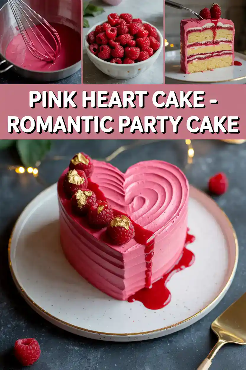 Pink Heart Cake