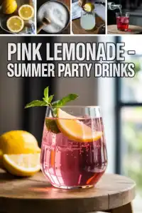 Pink Lemonade - Summer Party Drinks