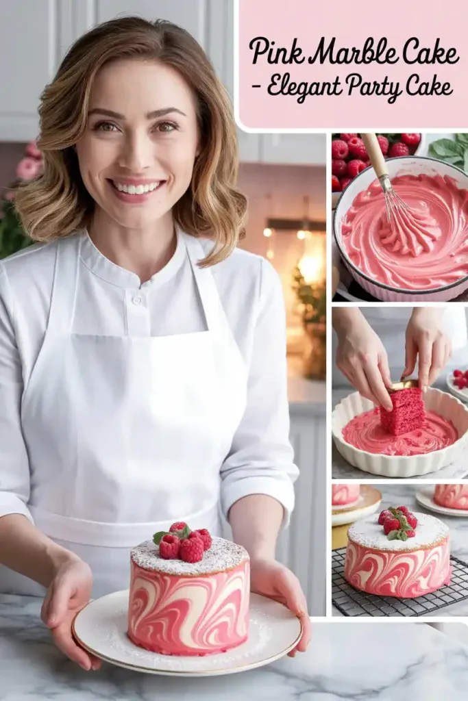 Pink Marble Cake