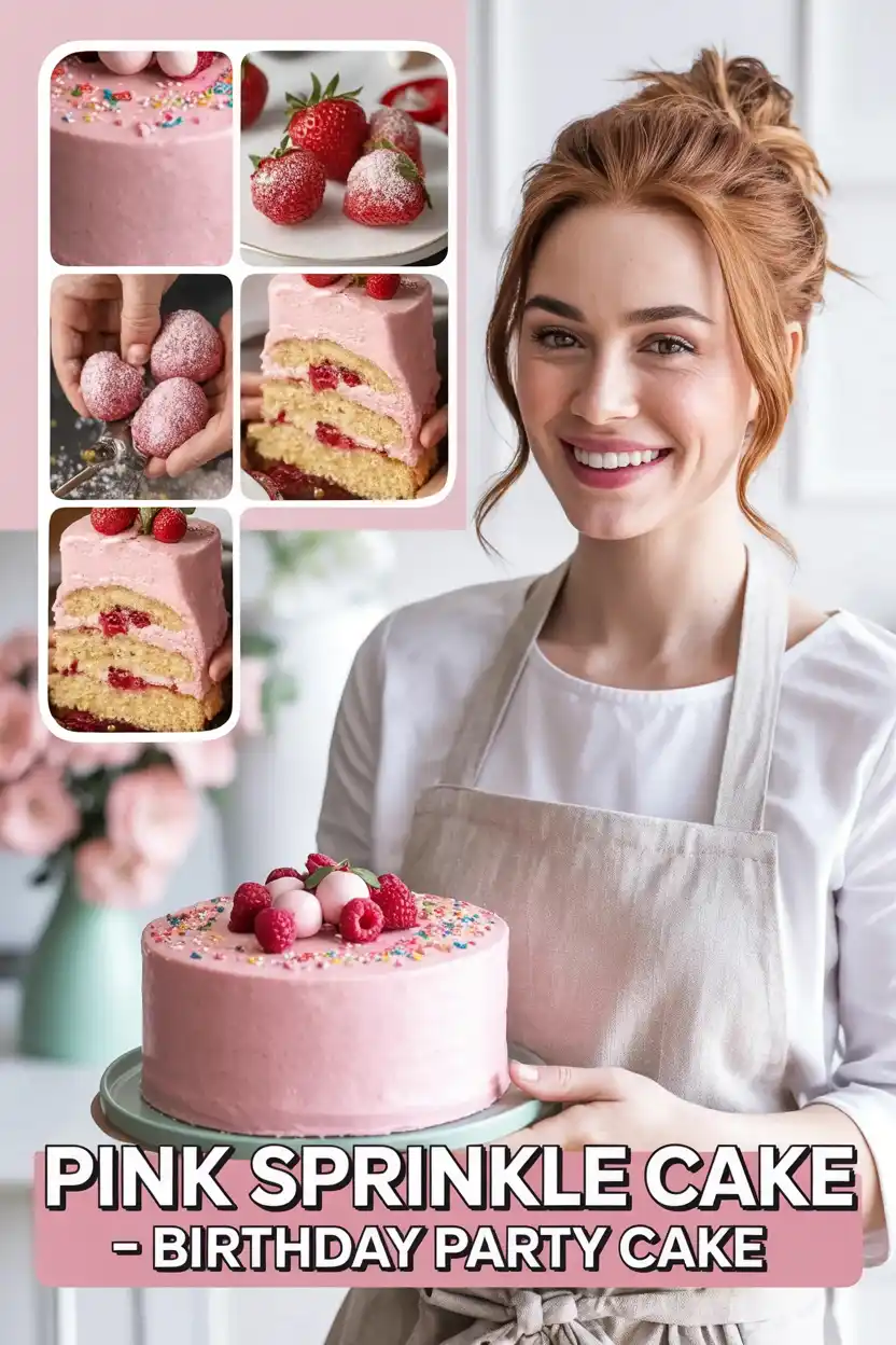 Pink Sprinkle Cake