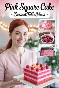 Pink Square Cake
