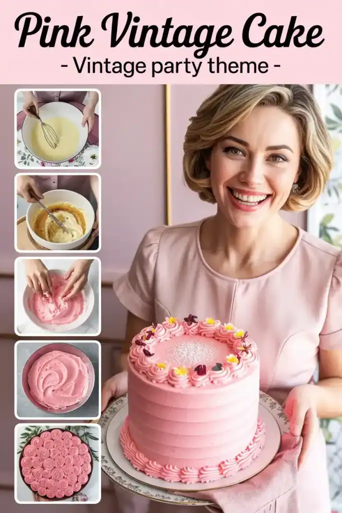 Pink Vintage Cake