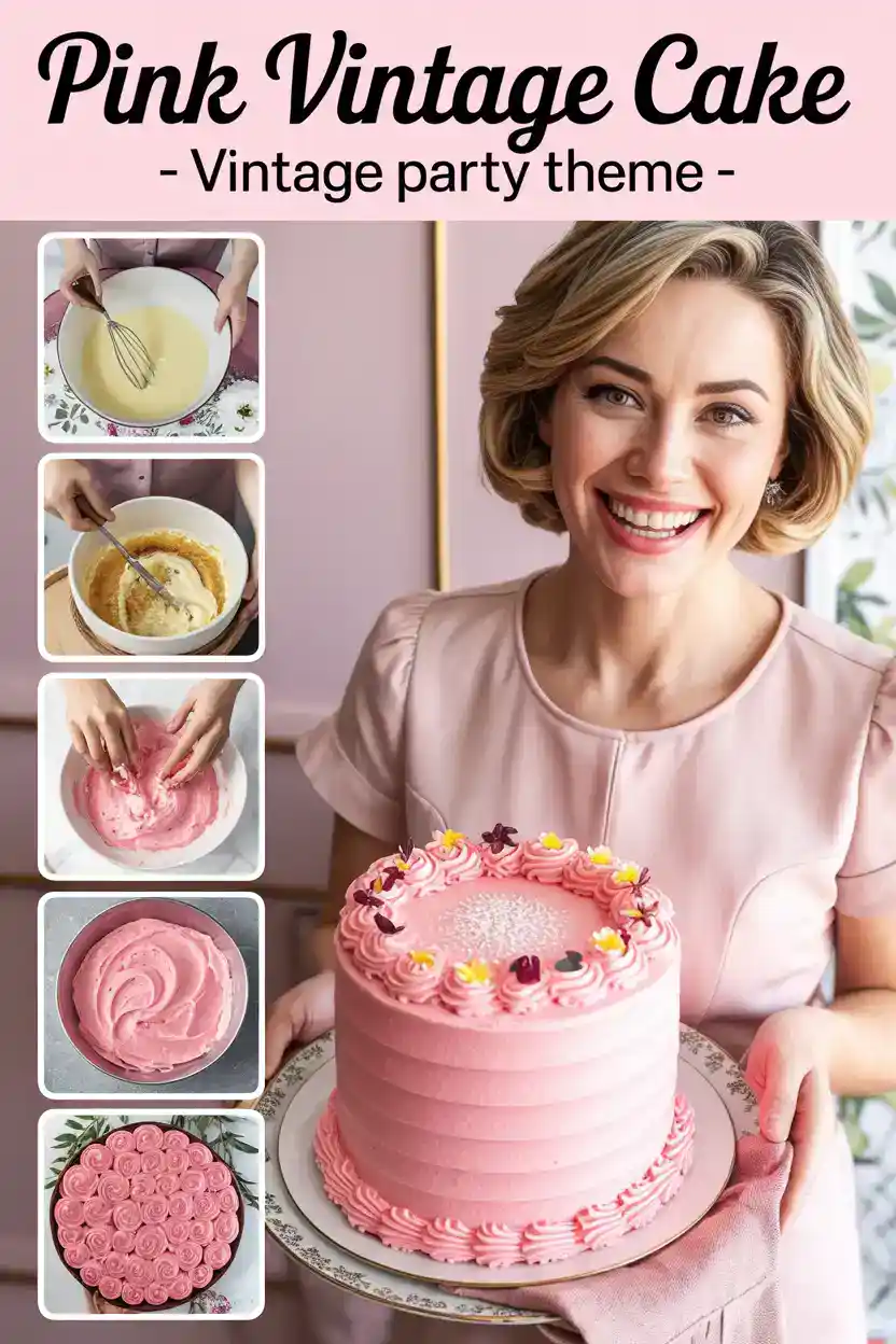 Pink Vintage Cake
