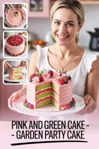 Pink and Green Cake