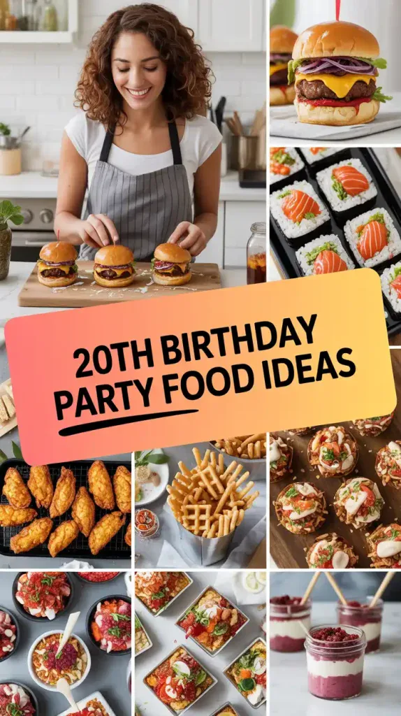 20th Birthday Party Food Ideas