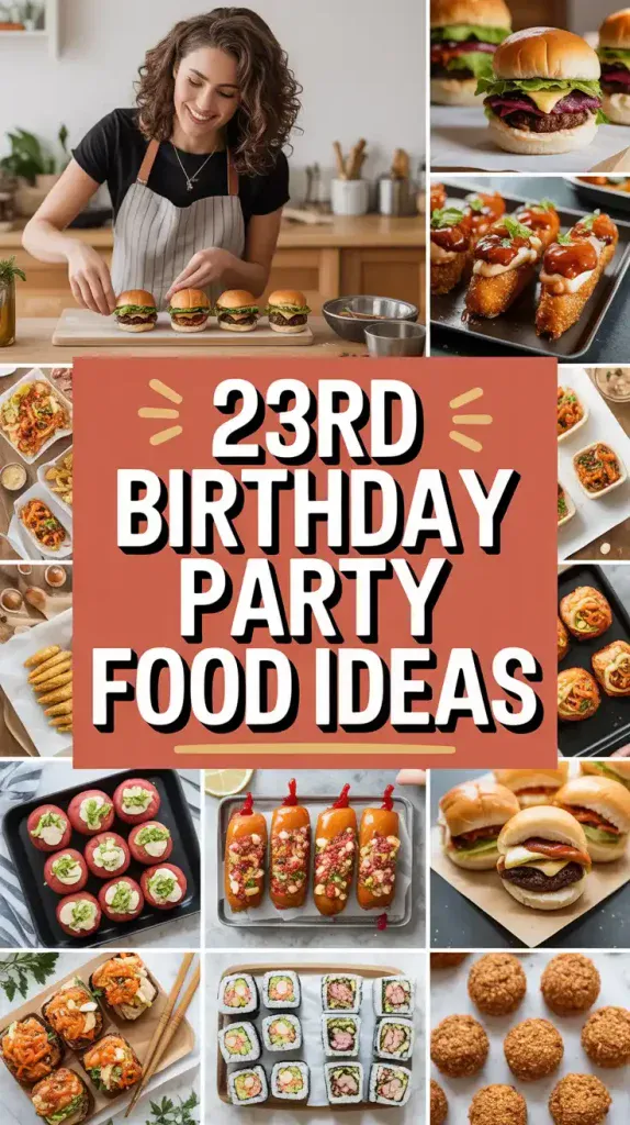 23rd Birthday Party Food Ideas