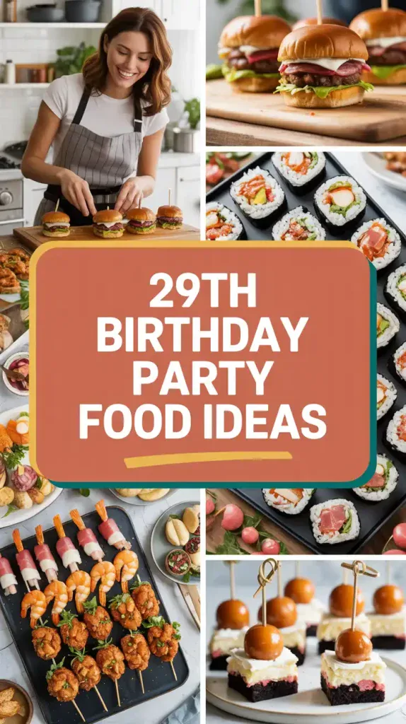 29th Birthday Party Food Ideas