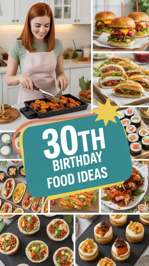30th Birthday Party Food Ideas