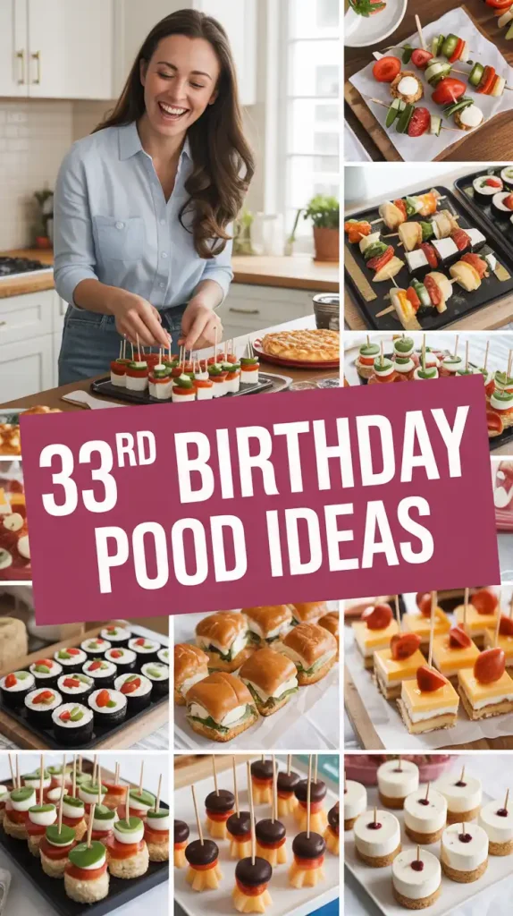 33rd Birthday Party Food Ideas