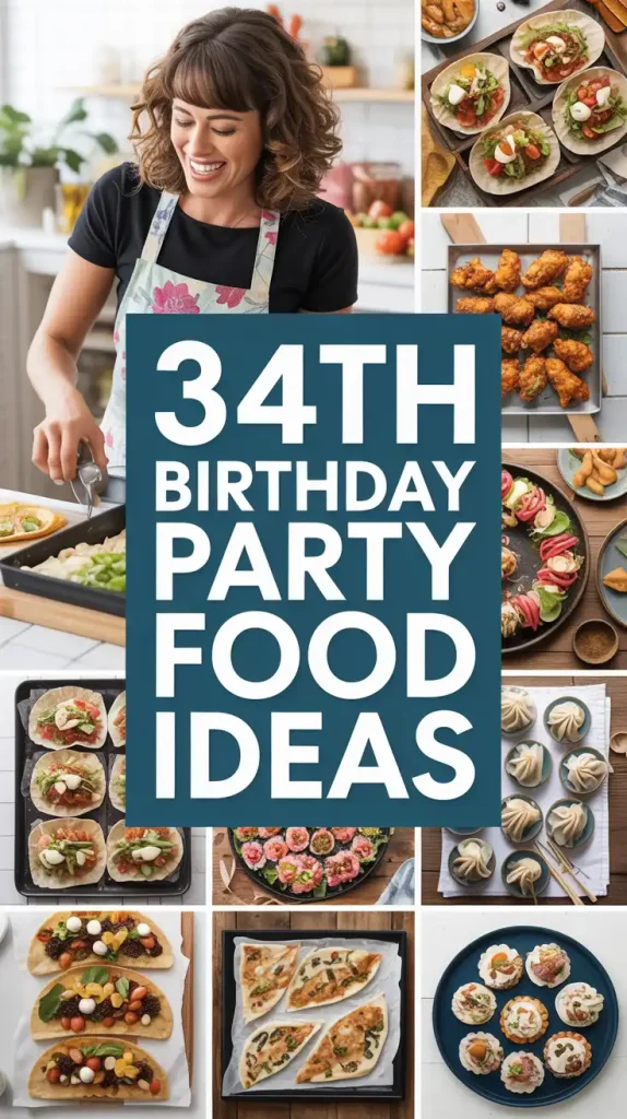 34th Birthday Party Food Ideas