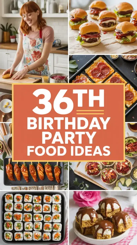 36th Birthday Party Food Ideas