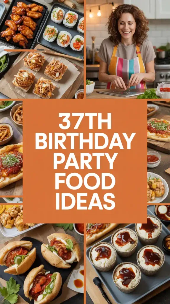 37th Birthday Party Food Ideas
