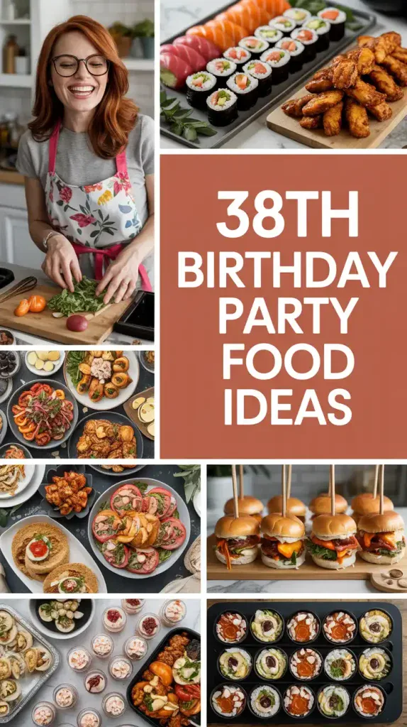 38th Birthday Party Food