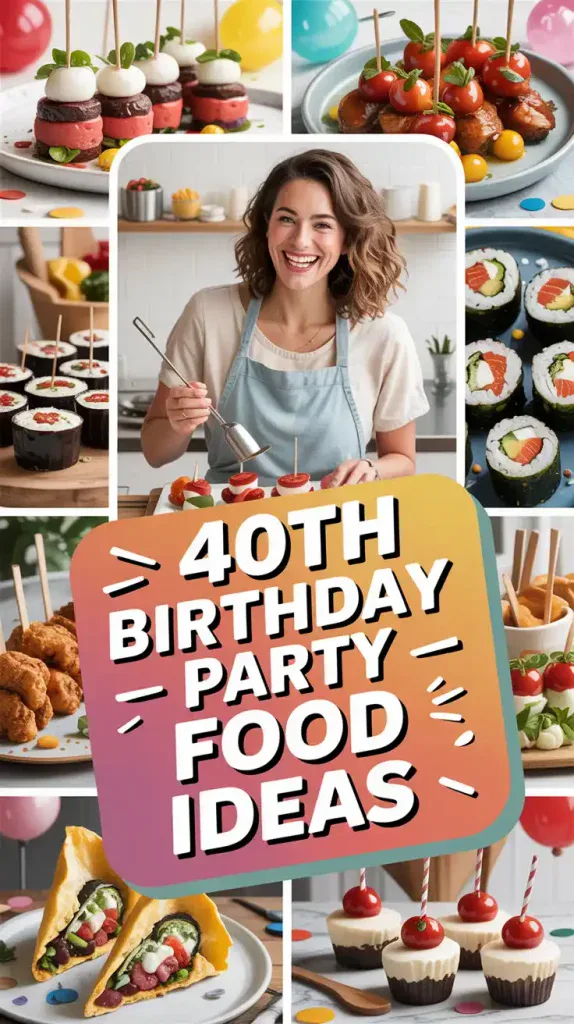 40th Birthday Party Food Ideas