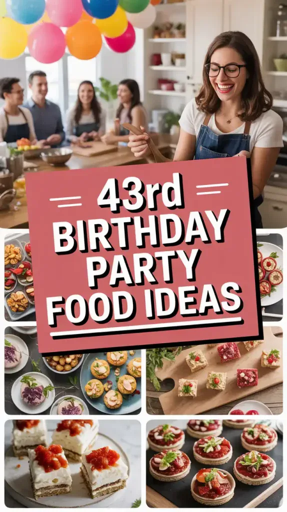 43rd Birthday Party Food Ideas