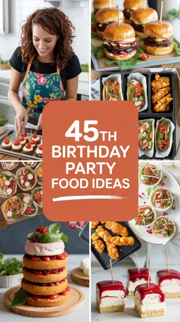 45th Birthday Party Food Ideas