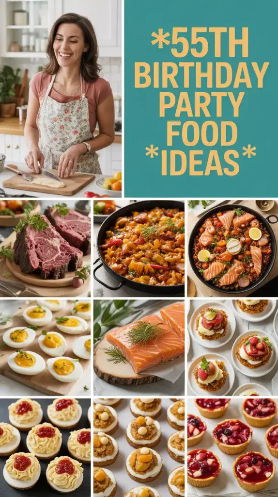 55th Birthday Party Food Ideas