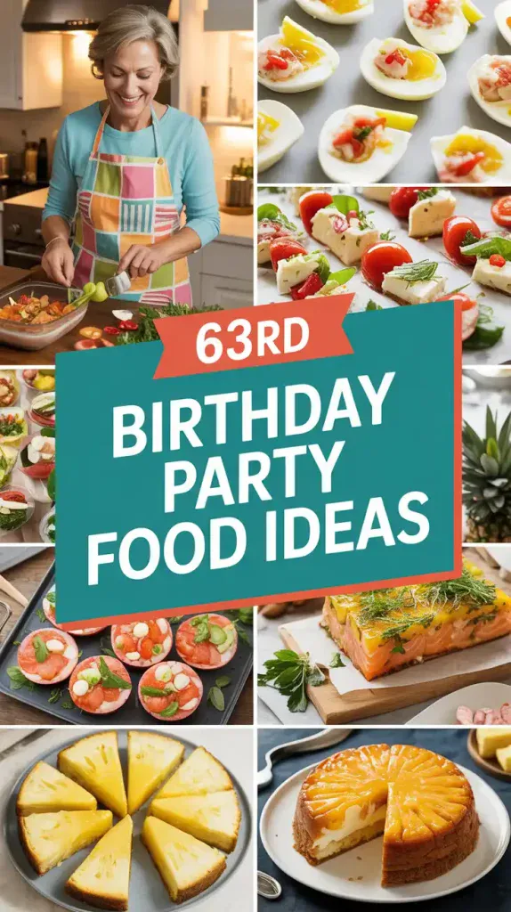 63rd Birthday Party Food Ideas