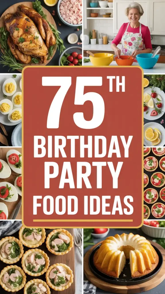 75th Birthday Party Food Ideas