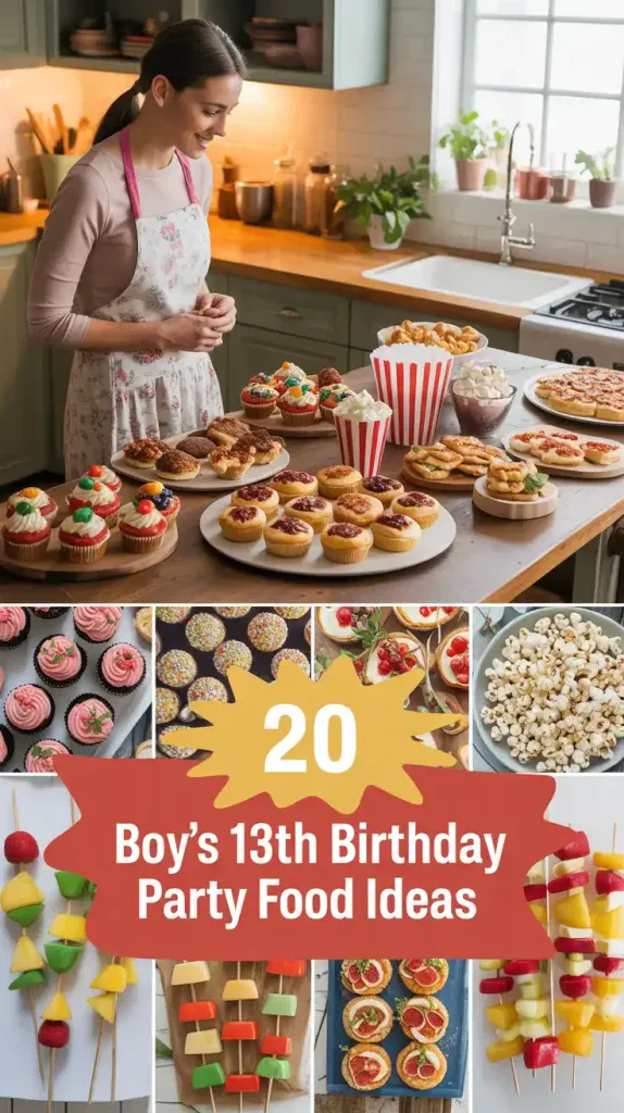 Boy's 13th Birthday Party Food Ideas