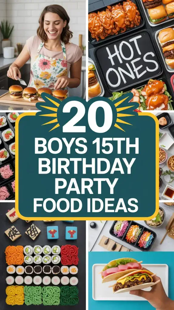 Boys 15th Birthday Party Food Ideas
