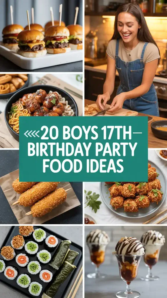 Boys 17th Birthday Party Food Ideas