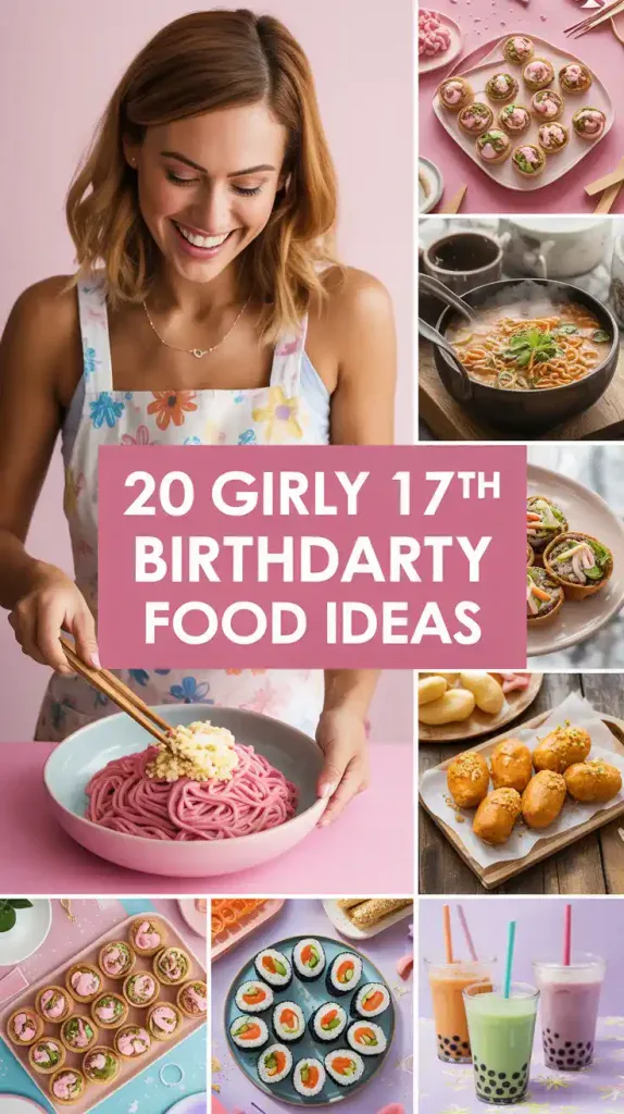 Girls 17th Birthday Party Food Ideas